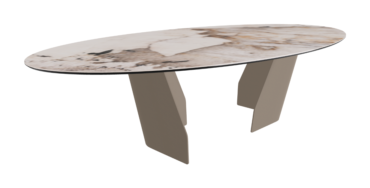Cattelan Italia Senator Keramik Biscuit, Polygon, Boomerang & Oval Shaped Dining Table
