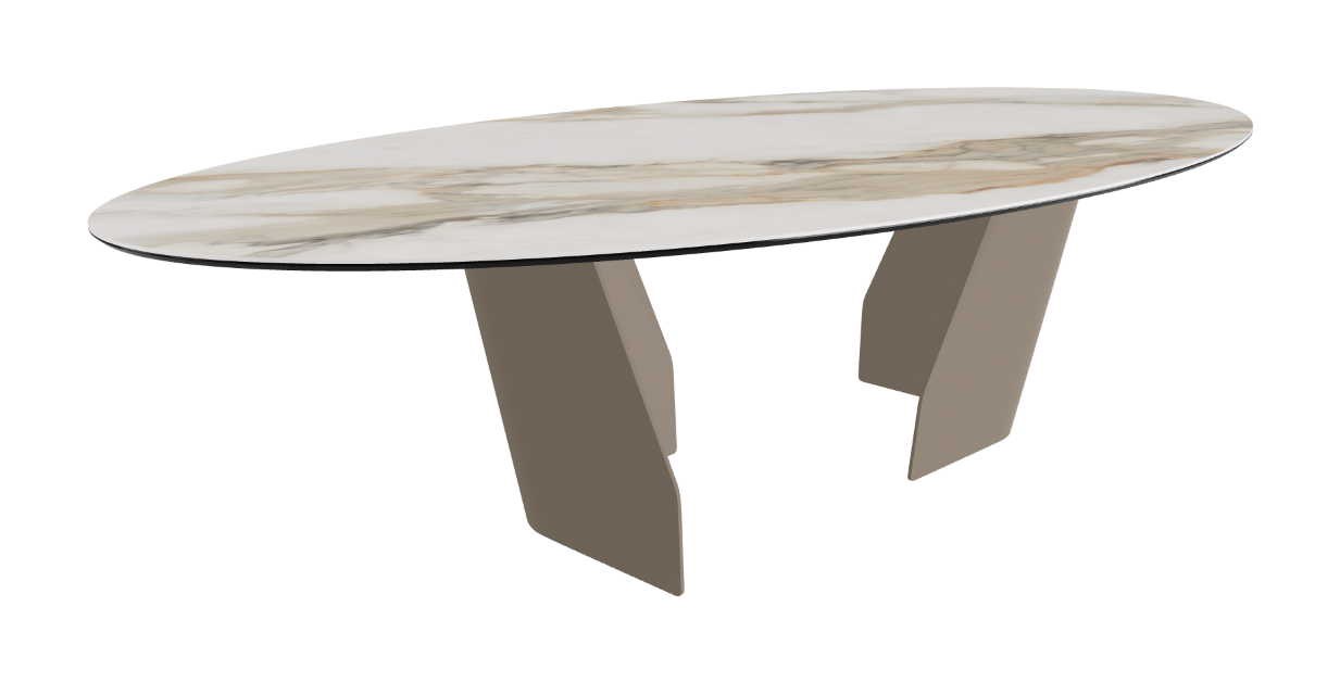 Cattelan Italia Senator Keramik Biscuit, Polygon, Boomerang & Oval Shaped Dining Table