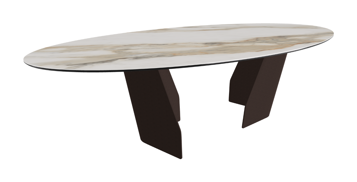 Cattelan Italia Senator Keramik Biscuit, Polygon, Boomerang & Oval Shaped Dining Table