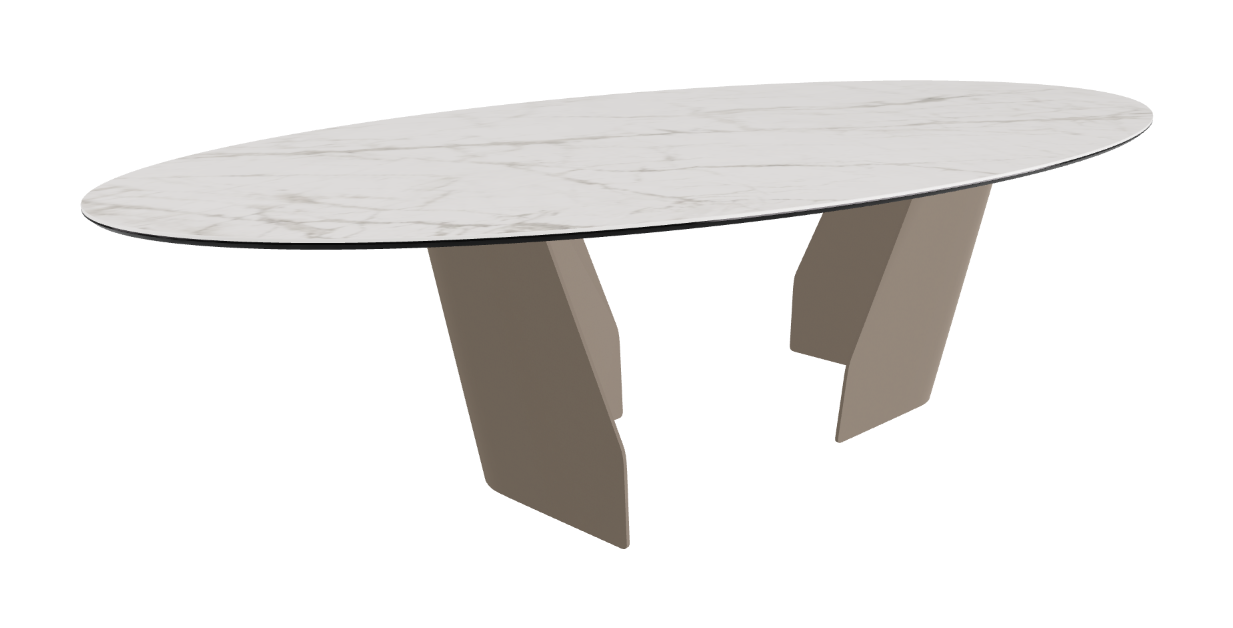 Cattelan Italia Senator Keramik Biscuit, Polygon, Boomerang & Oval Shaped Dining Table