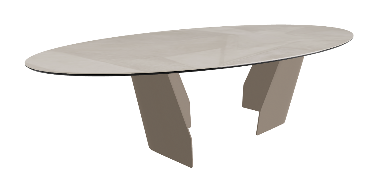 Cattelan Italia Senator Keramik Biscuit, Polygon, Boomerang & Oval Shaped Dining Table