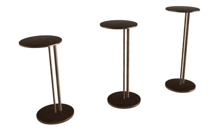 Cattelan Italia Sting Brushed Coffee Table Set Of 3 ø21