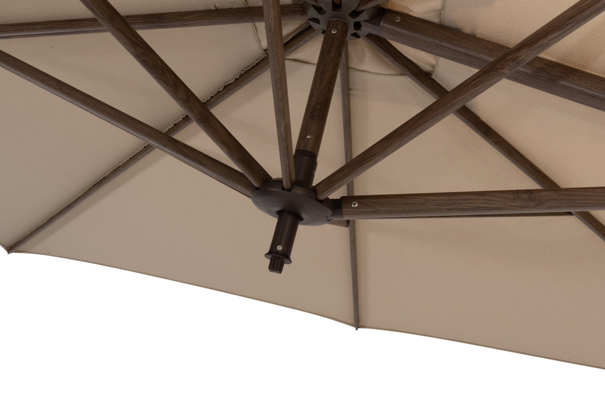 Siesta Premium 300x300cm Wenge frame Beach detail 14