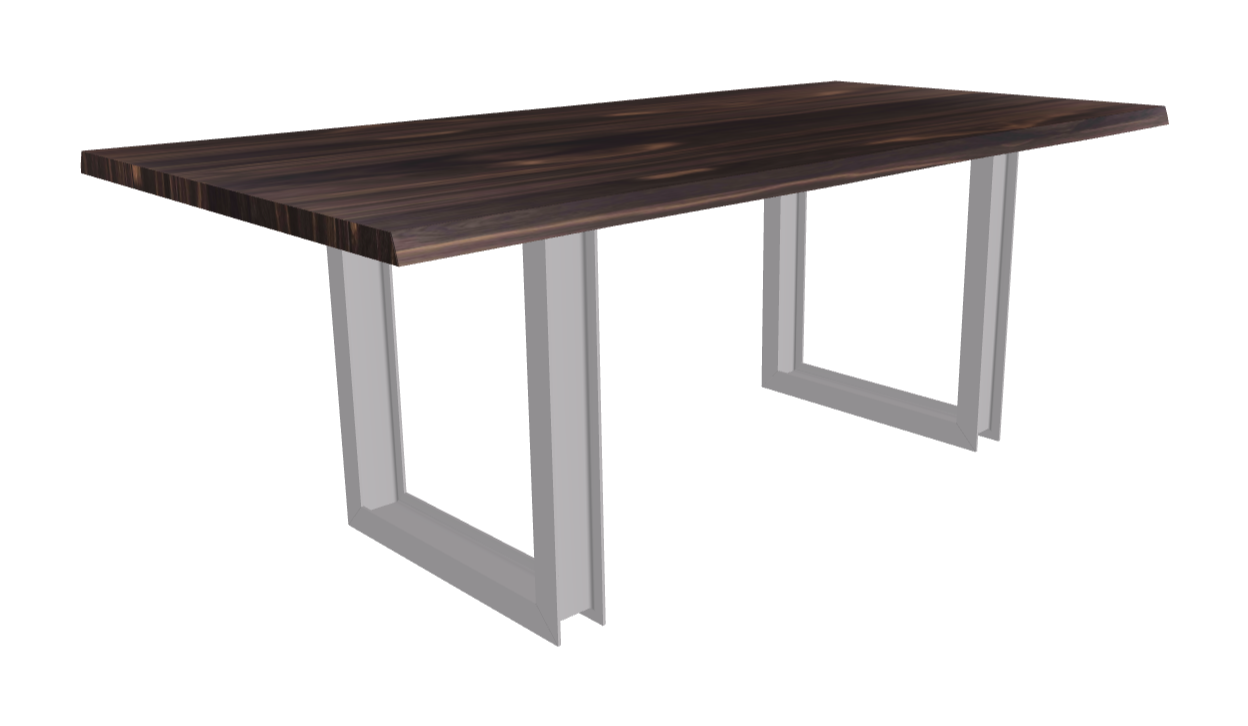 Cattelan Italia Sigma Wood Live Edged Dining Table