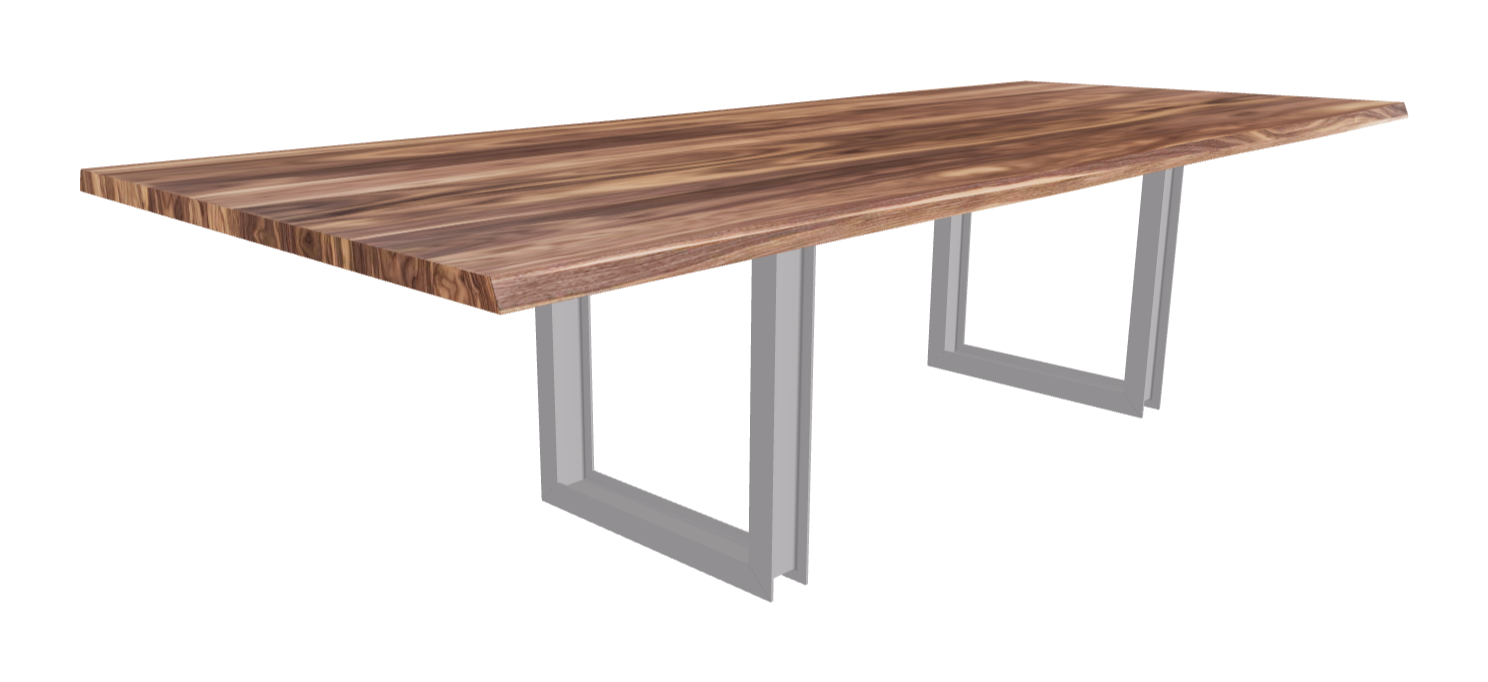 Cattelan Italia Sigma Wood Live Edged Dining Table