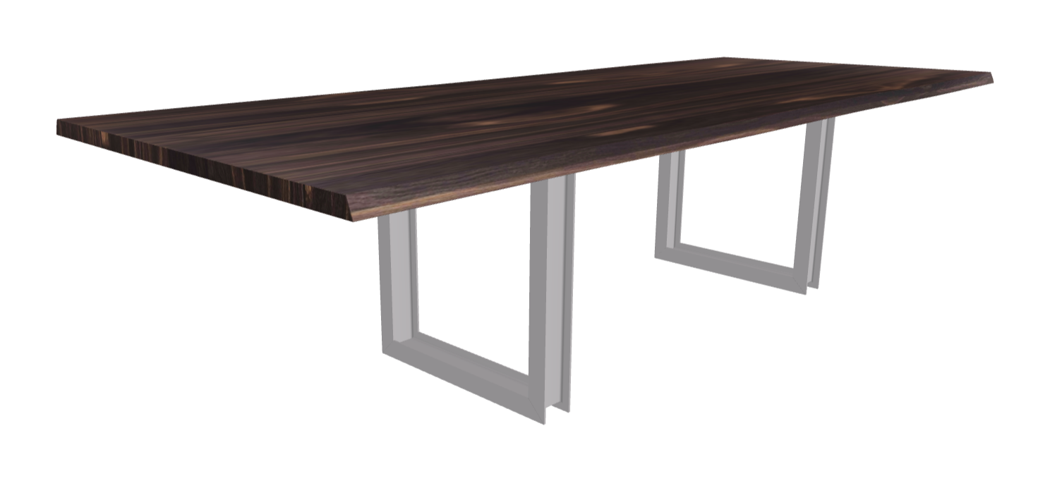 Cattelan Italia Sigma Wood Live Edged Dining Table