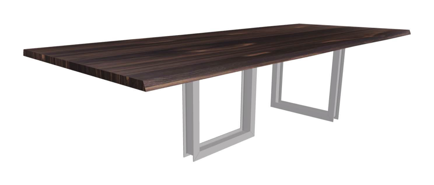 Cattelan Italia Sigma Wood Live Edged Dining Table