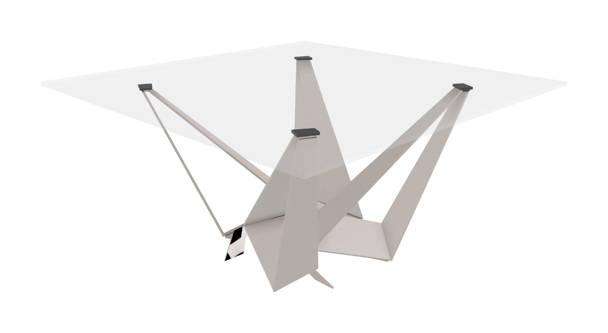 Cattelan Italia Skorpio Glass Dining Table