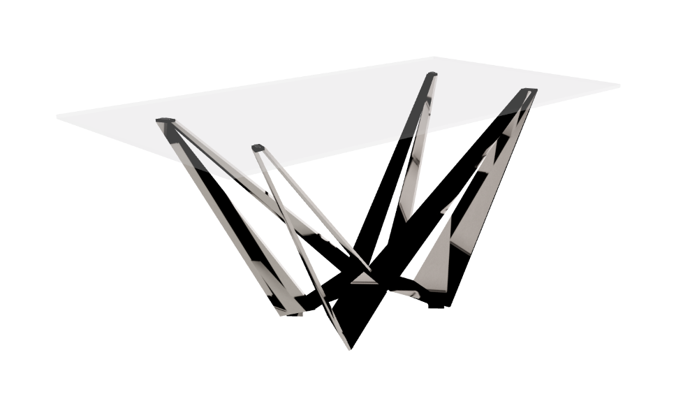 Cattelan Italia Skorpio Glass Dining Table