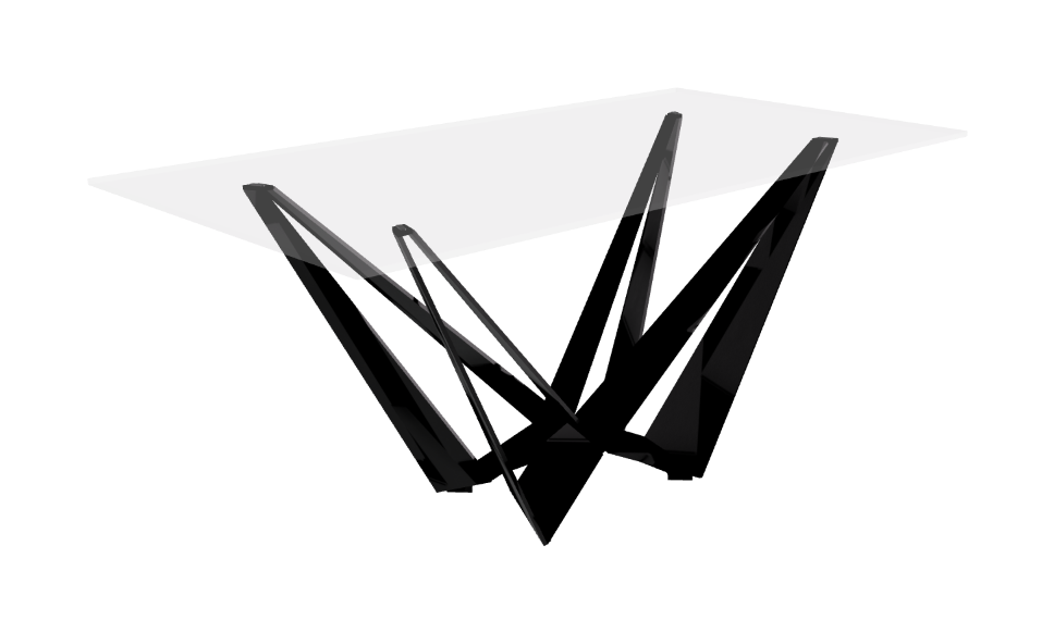 Cattelan Italia Skorpio Glass Dining Table
