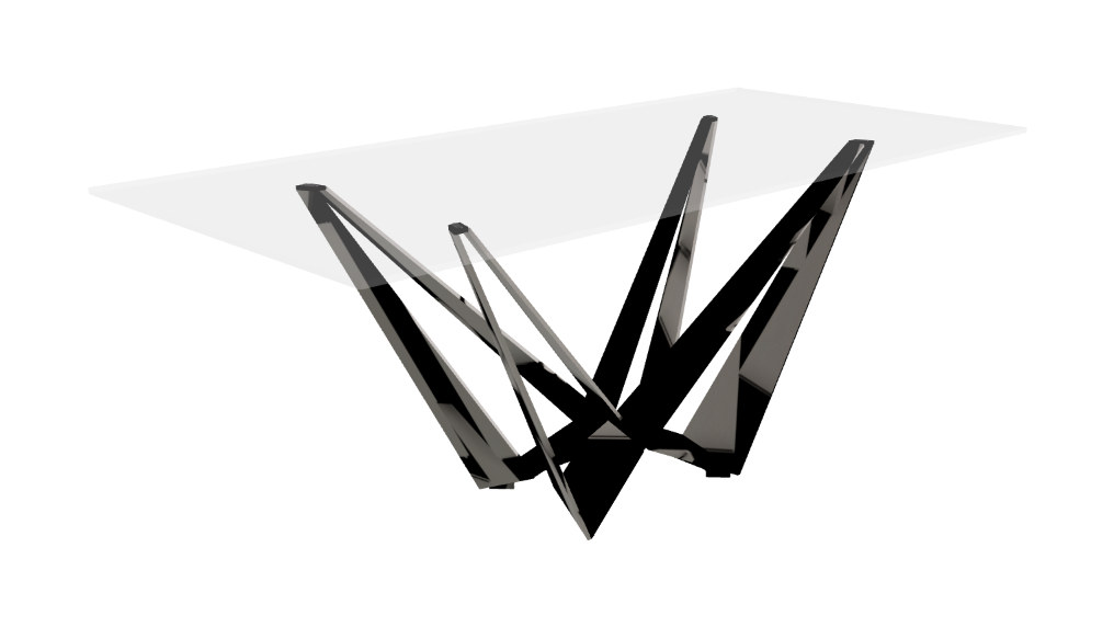 Cattelan Italia Skorpio Glass Dining Table
