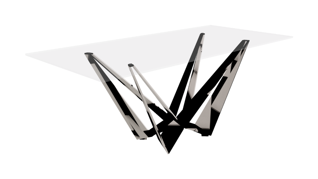 Cattelan Italia Skorpio Glass Dining Table