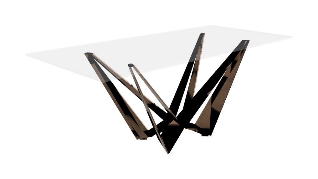 Cattelan Italia Skorpio Glass Dining Table