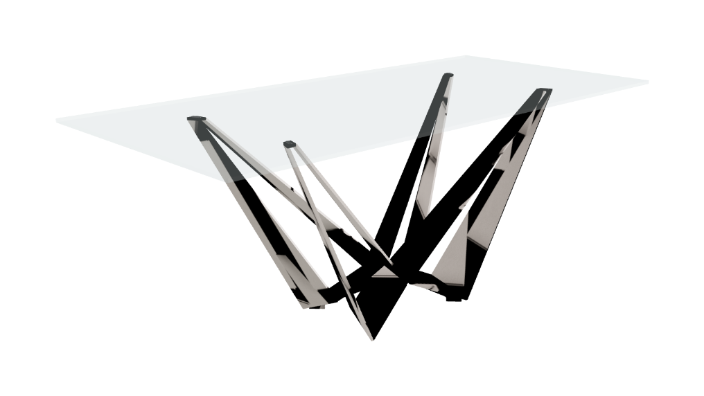 Cattelan Italia Skorpio Glass Dining Table