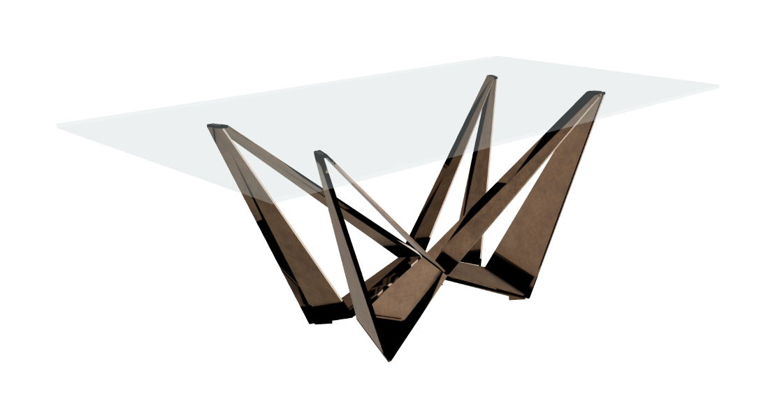 Cattelan Italia Skorpio Glass Dining Table