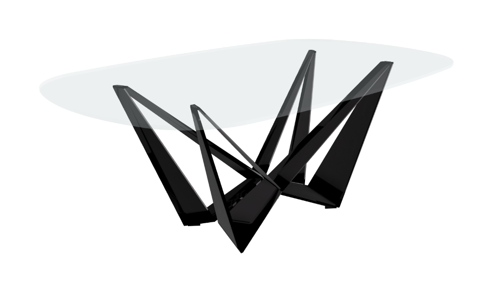 Cattelan Italia Skorpio Glass Dining Table
