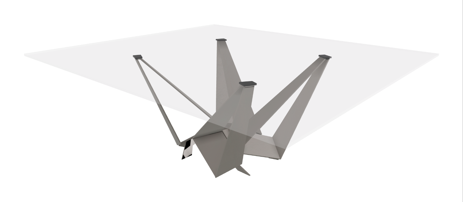 Cattelan Italia Skorpio Glass Dining Table