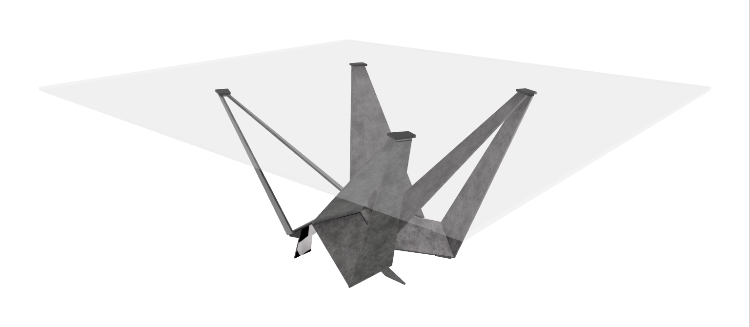 Cattelan Italia Skorpio Glass Dining Table