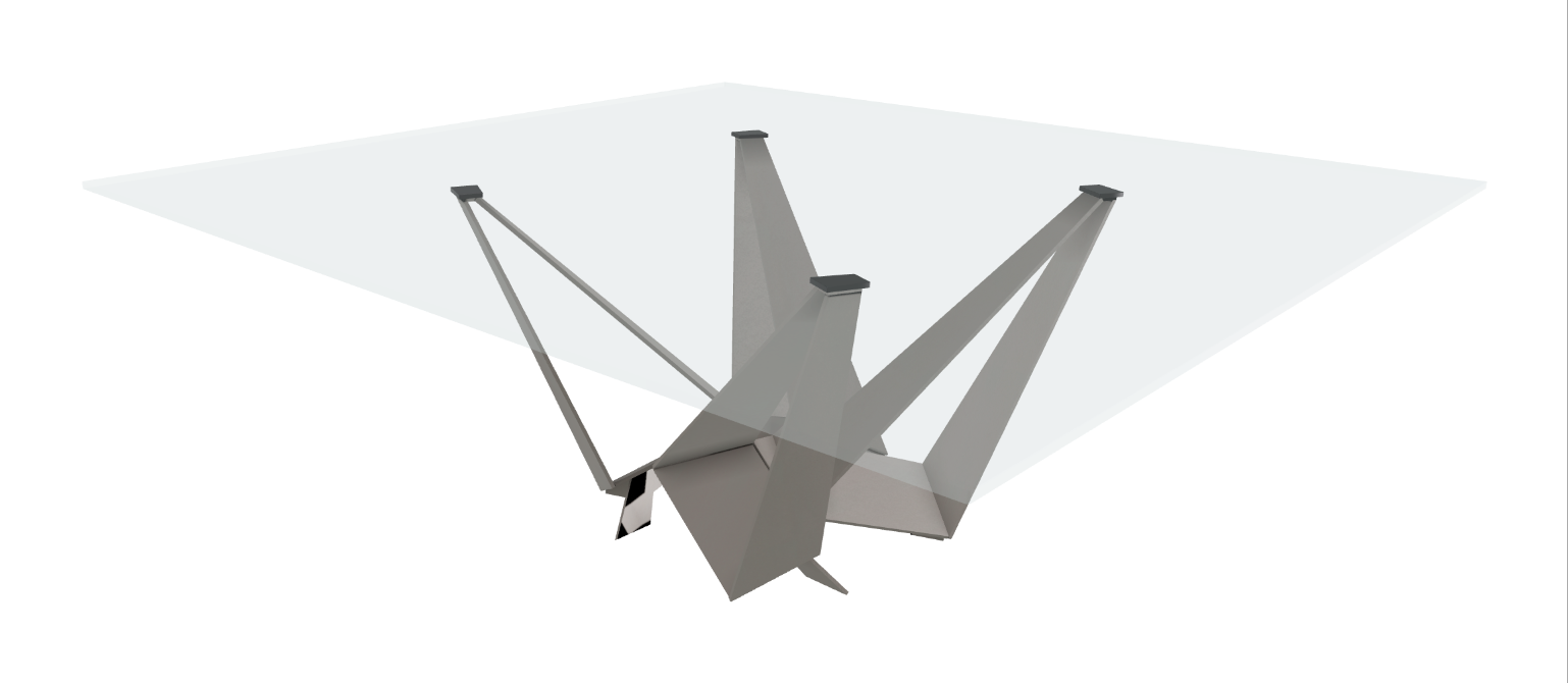 Cattelan Italia Skorpio Glass Dining Table