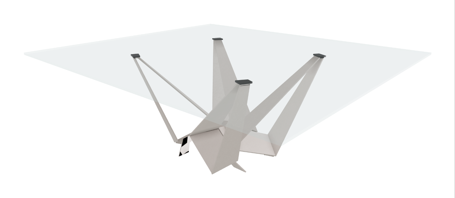 Cattelan Italia Skorpio Glass Dining Table