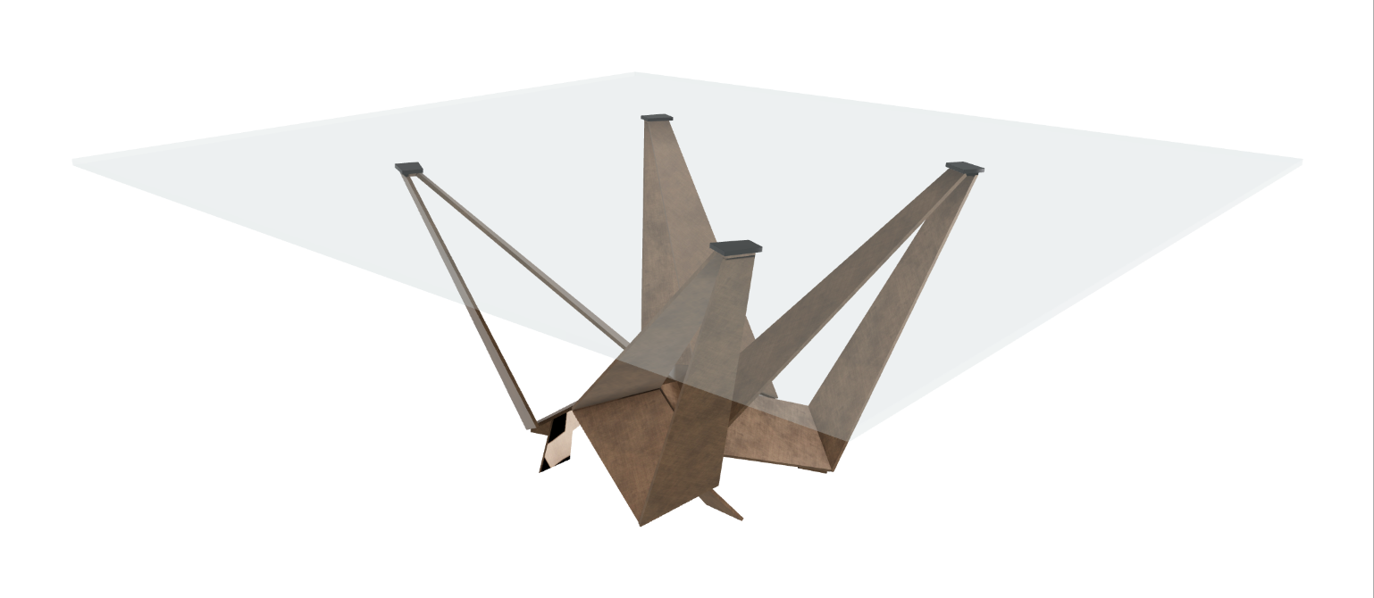 Cattelan Italia Skorpio Glass Dining Table
