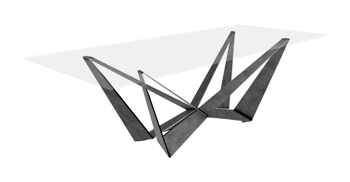 Cattelan Italia Skorpio Glass Dining Table