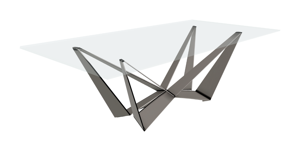 Cattelan Italia Skorpio Glass Dining Table