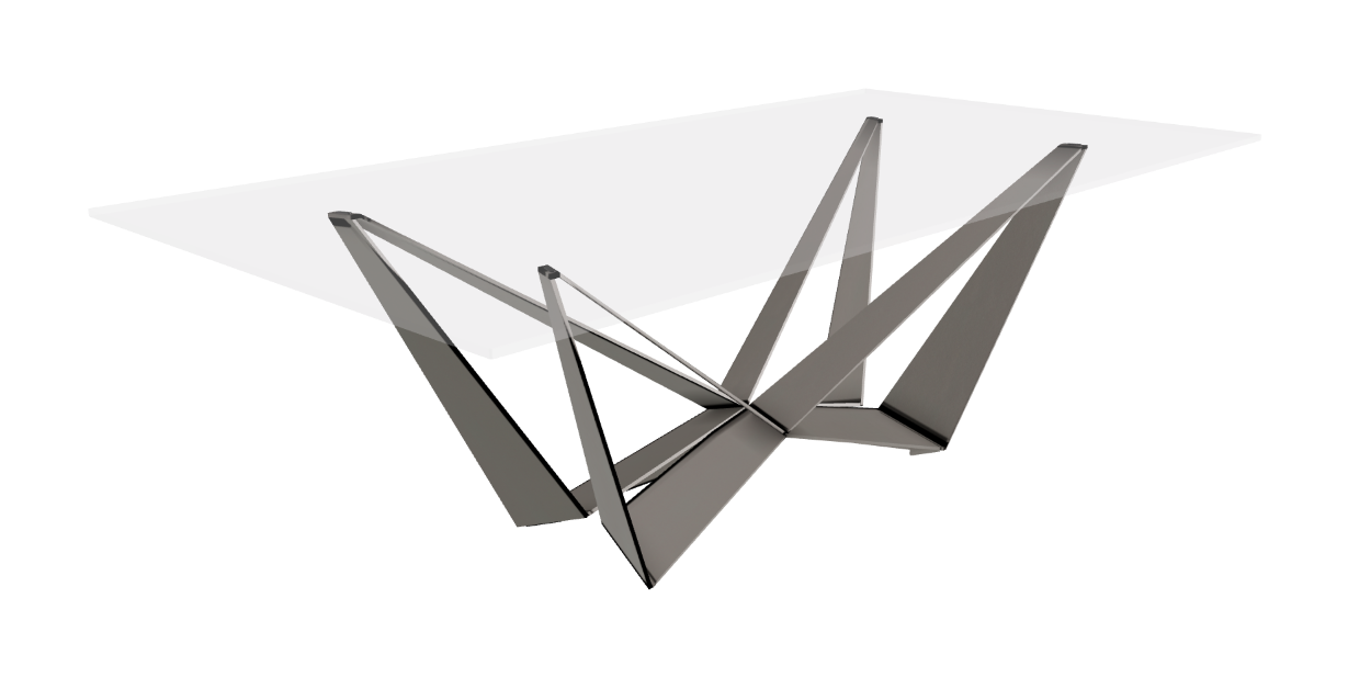 Cattelan Italia Skorpio Glass Dining Table