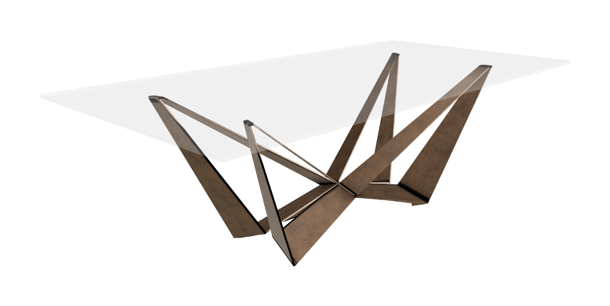 Cattelan Italia Skorpio Glass Dining Table