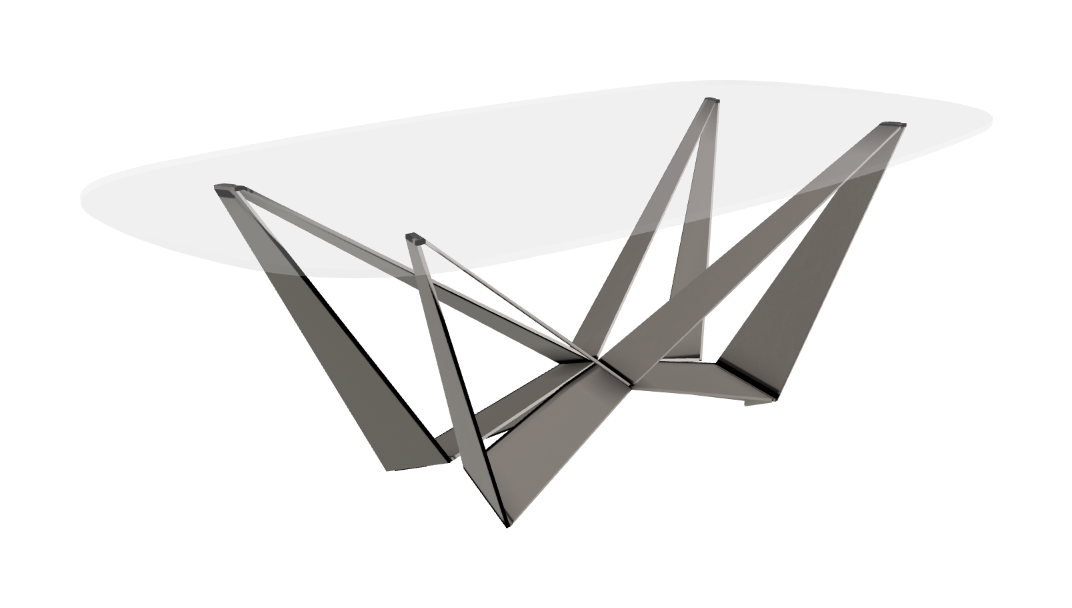 Cattelan Italia Skorpio Glass Dining Table