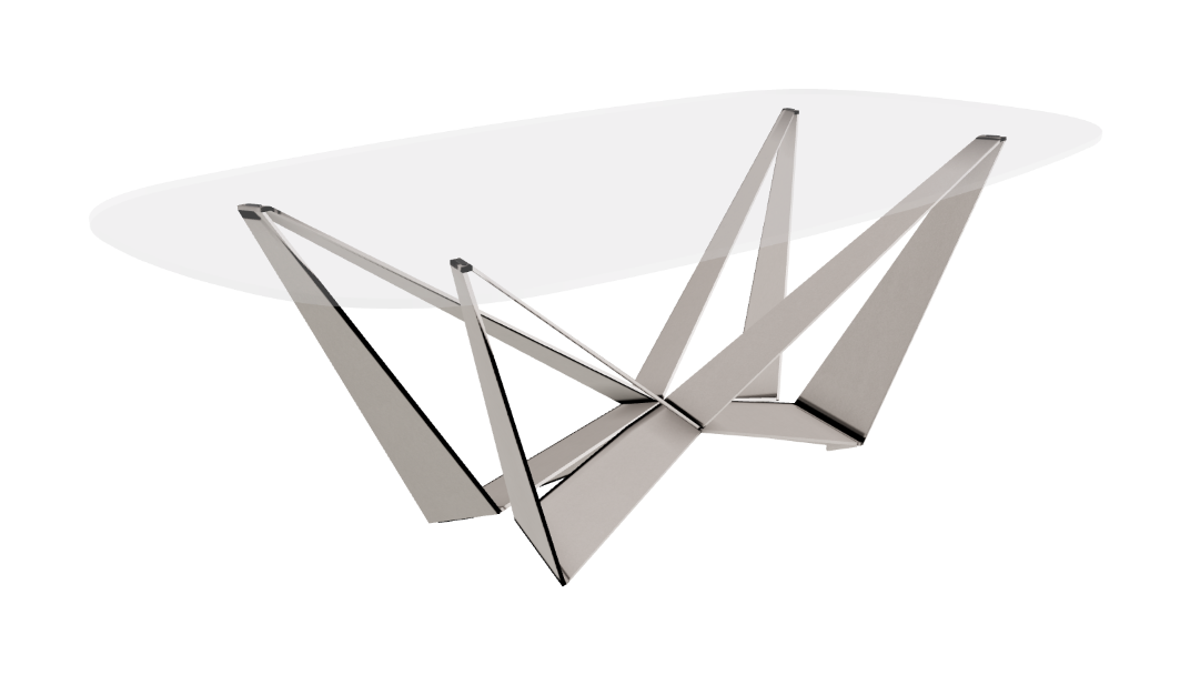 Cattelan Italia Skorpio Glass Dining Table