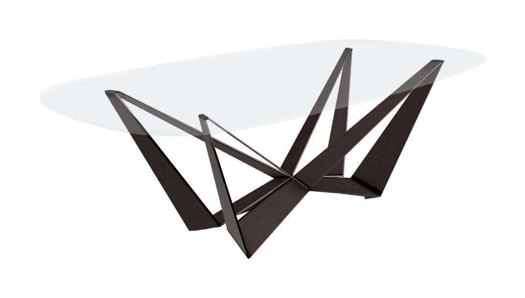 Cattelan Italia Skorpio Glass Dining Table