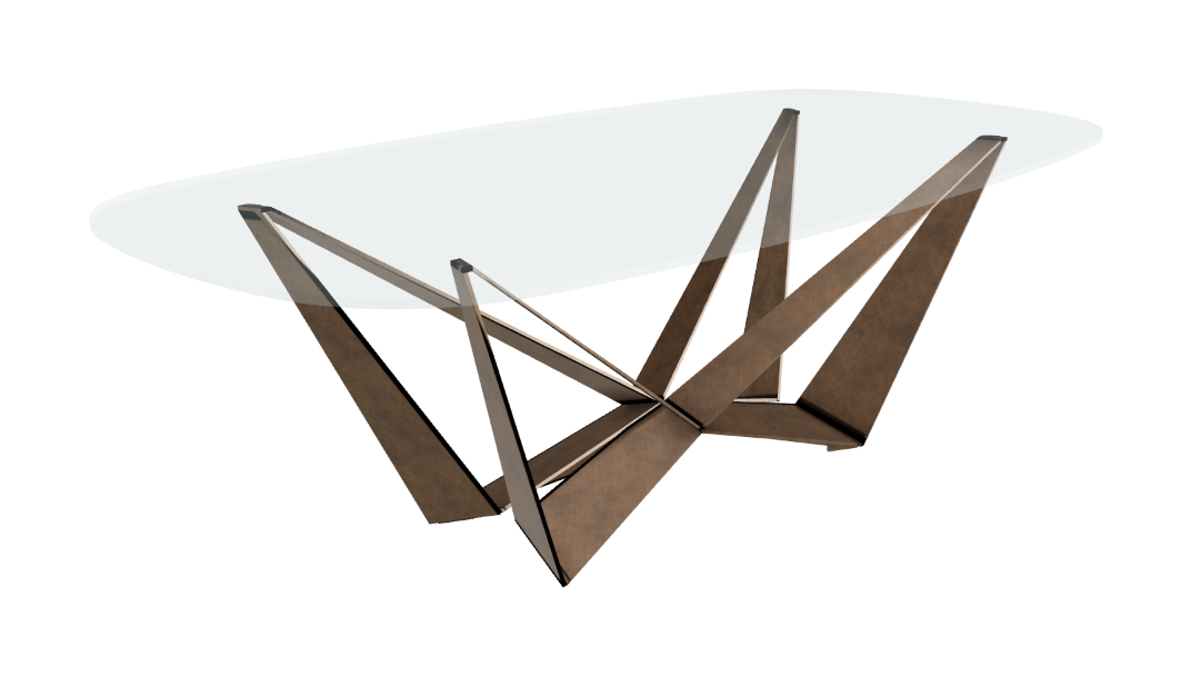 Cattelan Italia Skorpio Glass Dining Table