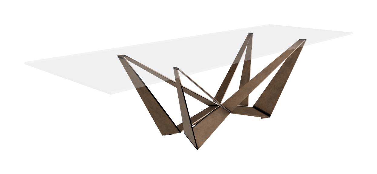 Cattelan Italia Skorpio Glass Dining Table