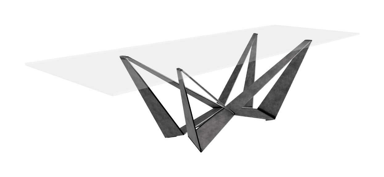 Cattelan Italia Skorpio Glass Dining Table