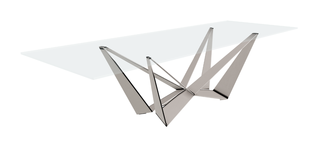 Cattelan Italia Skorpio Glass Dining Table