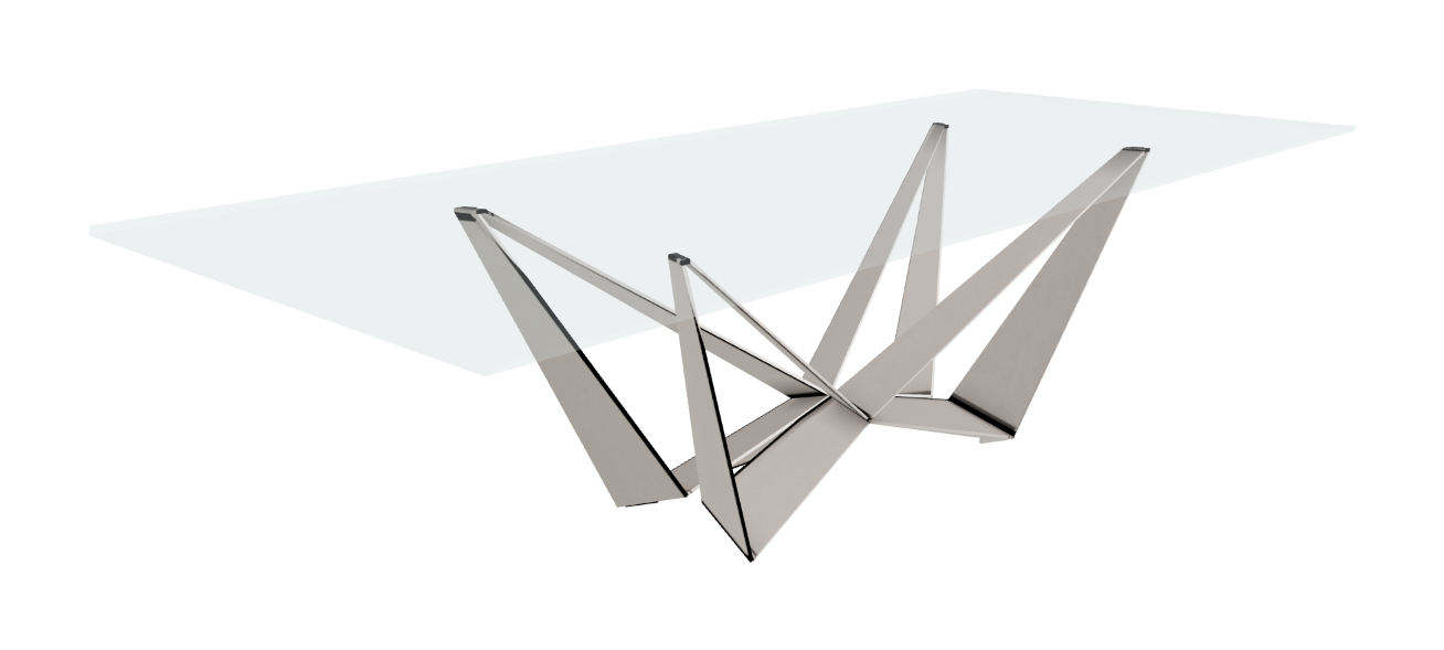 Cattelan Italia Skorpio Glass Dining Table