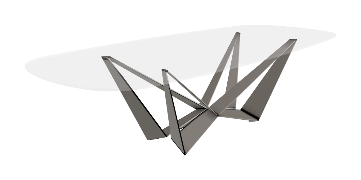Cattelan Italia Skorpio Glass Dining Table