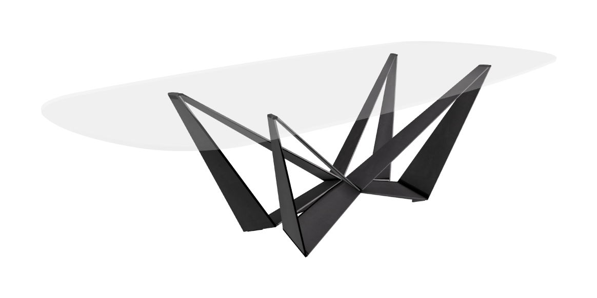 Cattelan Italia Skorpio Glass Dining Table