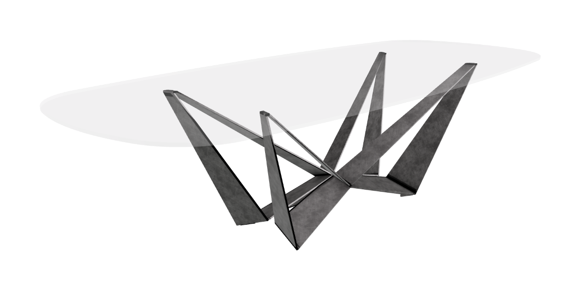 Cattelan Italia Skorpio Glass Dining Table