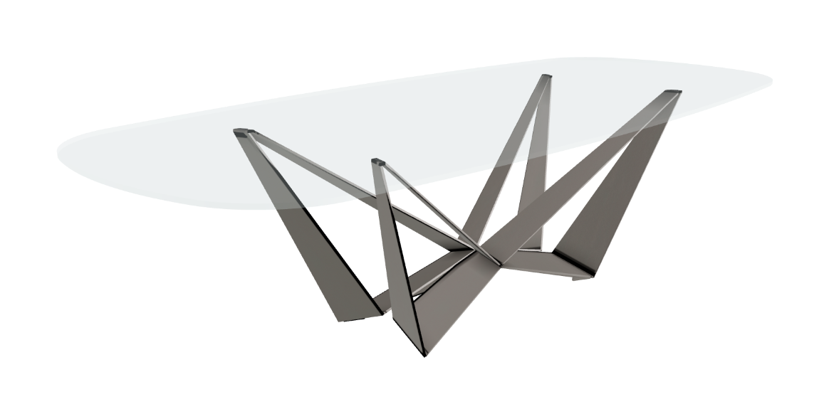 Cattelan Italia Skorpio Glass Dining Table
