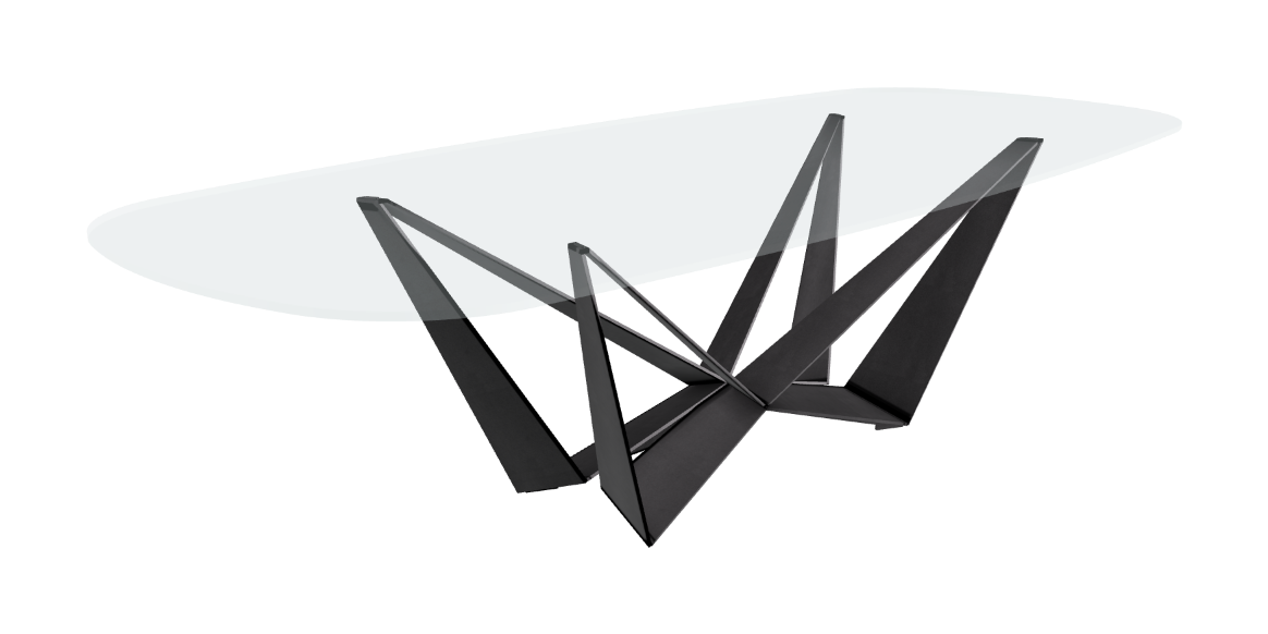 Cattelan Italia Skorpio Glass Dining Table