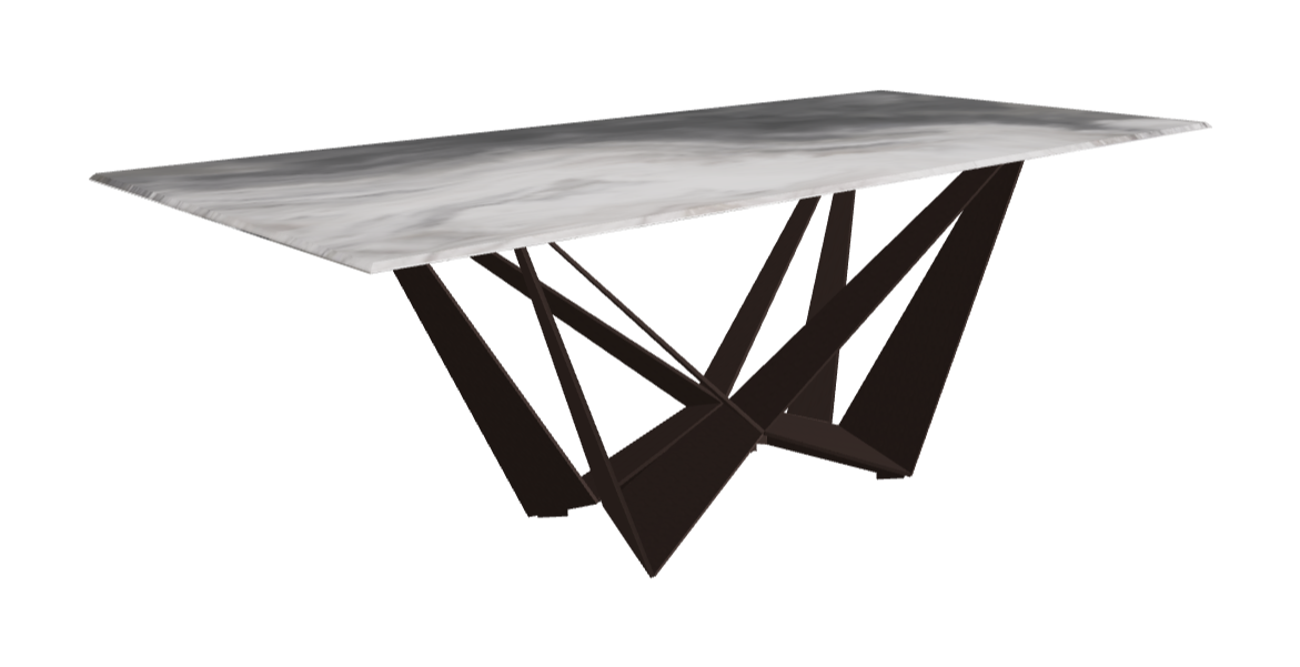 Cattelan Italia Skorpio Crystalart Rectangular & Barrel-Shaped Dining Table