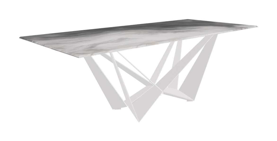 Cattelan Italia Skorpio Crystalart Rectangular & Barrel-Shaped Dining Table