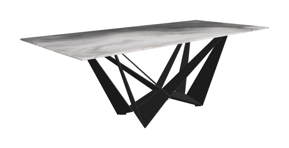 Cattelan Italia Skorpio Crystalart Rectangular & Barrel-Shaped Dining Table