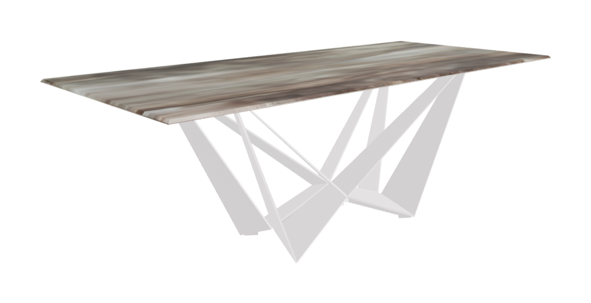 Cattelan Italia Skorpio Crystalart Rectangular & Barrel-Shaped Dining Table