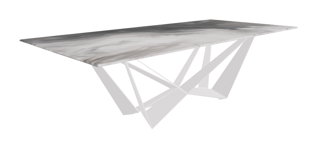 Cattelan Italia Skorpio Crystalart Rectangular & Barrel-Shaped Dining Table