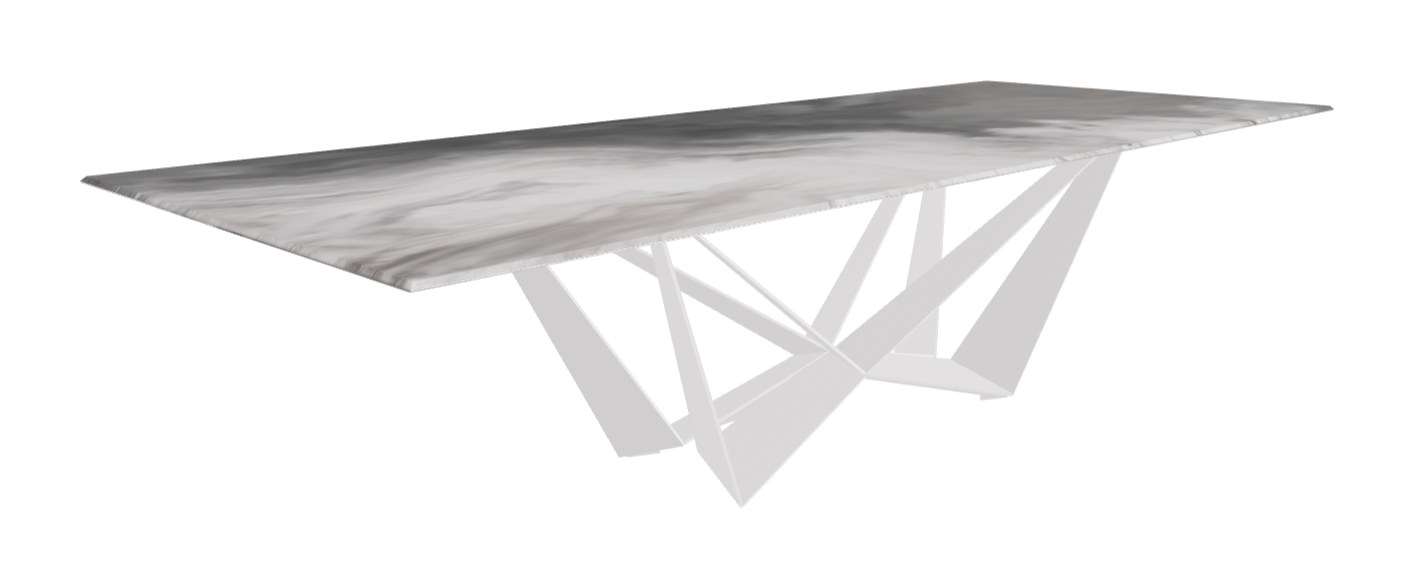 Cattelan Italia Skorpio Crystalart Rectangular & Barrel-Shaped Dining Table