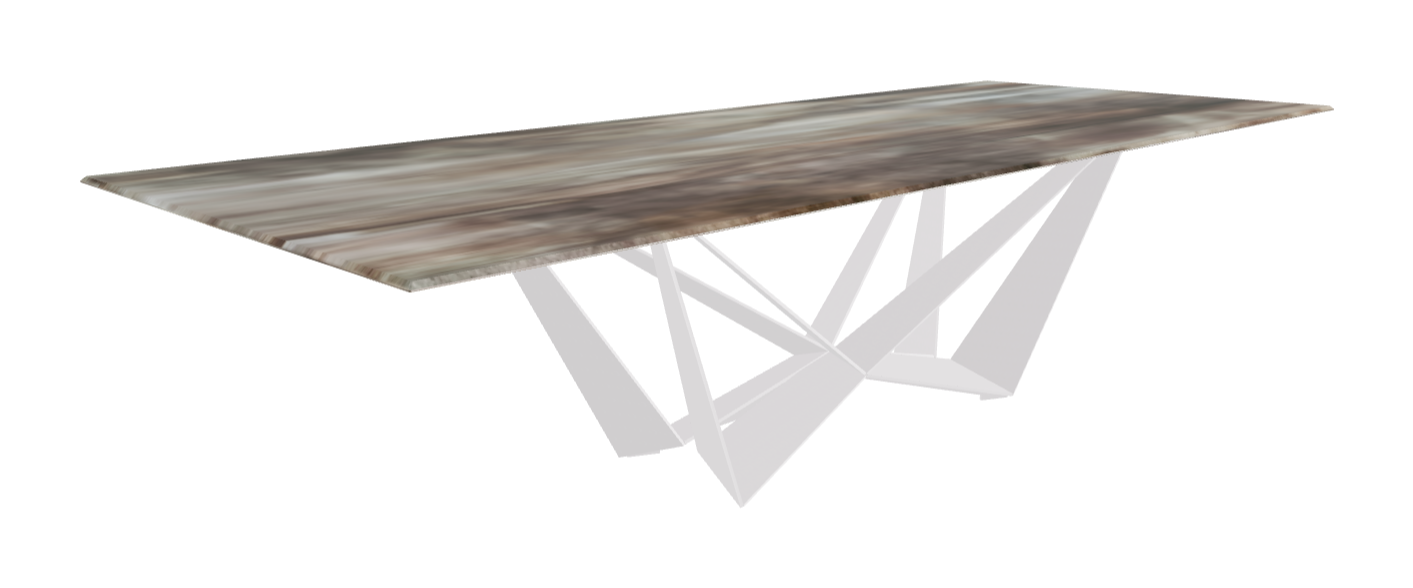 Cattelan Italia Skorpio Crystalart Rectangular & Barrel-Shaped Dining Table