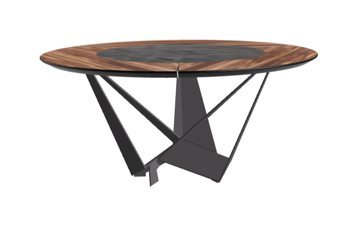 Cattelan Italia Skorpio Ker-Wood Round Dining Table 160